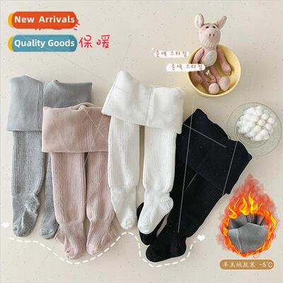 Girls bottoming pants autumn and winter padded baby pantyhos