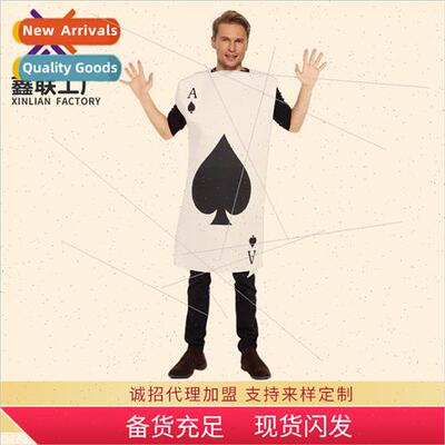 Adults quirky poker role-playing costumes Costume ball Ace o