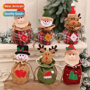supplies burlap apple New cartoon decoration bag Christmas