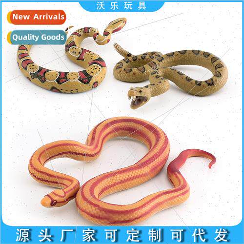 Rattlesnake trick simulation wild reptile snake model corn s
