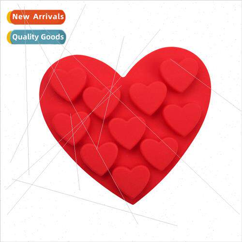 10 small hearts soap mold chocolate biscu mold cake mold ice