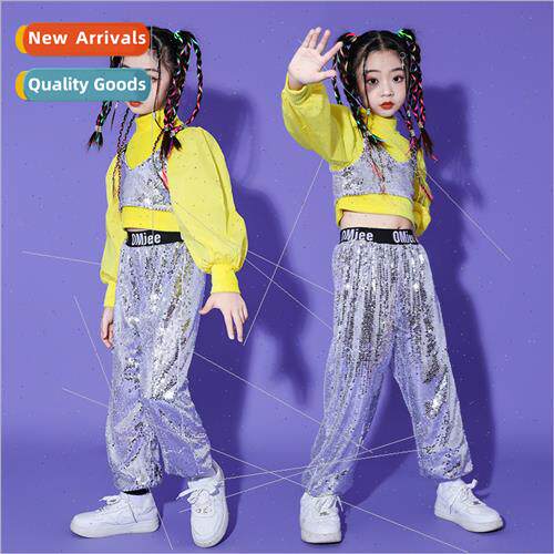 Girls Set Dance Jazz Dance Costume Children Modeling Stage W