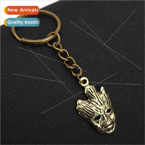 Europe Uned States around mask keychain metal mask key ring