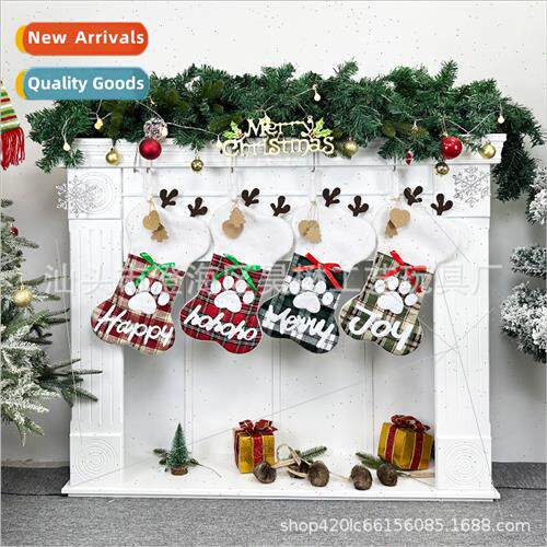 2023 New Christmas Hanging Bones Christmas Stocking  Bag Chr