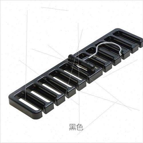 Large 10 holes belt organizer rack hanging tie rack silk sca