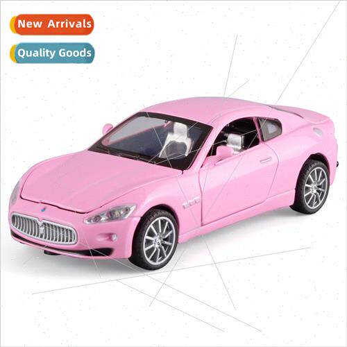 Boxed 1:32 Pink Alloy Maserati Sports Car Model Chicken Kids
