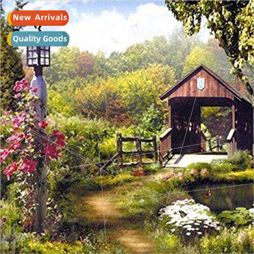 HEmbroidery New DIY Forest Cabin Full Embroidery mple Handma