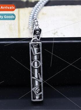 square pendant double-sided confession text accessories neck