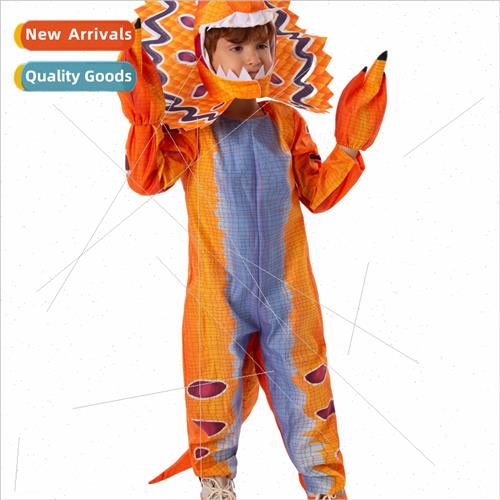 Halloween new double ridged dragon orange model role-playing图片