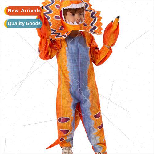 Halloween new double ridged dragon orange model role-playing