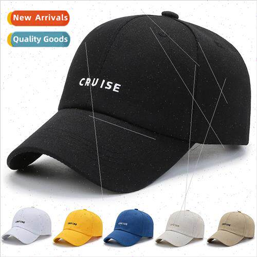 Ins spring fall new duck tongue cap female embroidered small