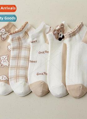 Socks female short socks spring fall cotton ins tide  short