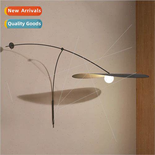 Scandinavian long arm wall lamp creative retro living room l