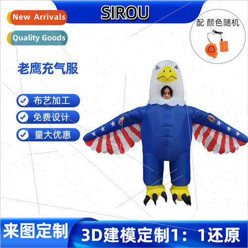 Halloween Costumes American Flag Eagle Inflatable Costume St