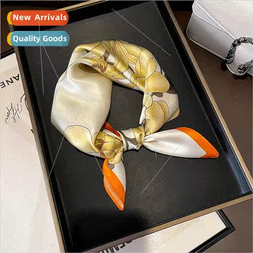 100% silk silk scarf in square scarf women wh gift twill sil
