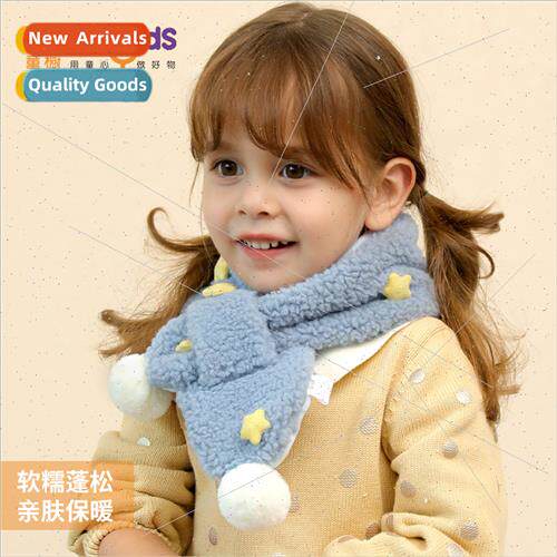 Autumn and winter new childrens scarf female outdoor warm th