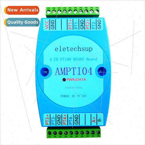 AMPTI04 DC 12V 24V 4AIPT100 RTD Sensor to RS485 Temperature