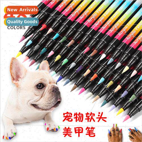 Soft tip acrylic marker 48 colors opaque nail art pen graffi