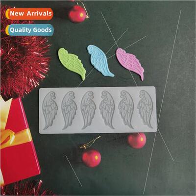 6 Angel Wings 17434 Chocolate Cookie Cake Mold Ice Cream Can