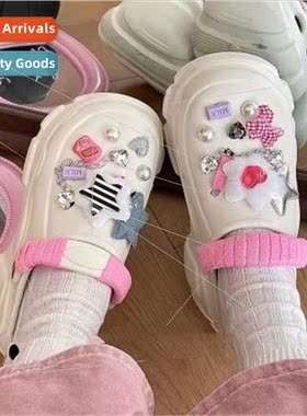 Cave shoes accessories cartoon diy shoes buckle shoes flower