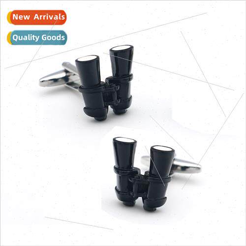 Men French Button fe Tools Black Telescope Cufflinks