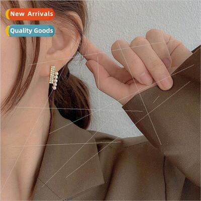 S925 silver needle pearl earrings female 2023 new wave earri