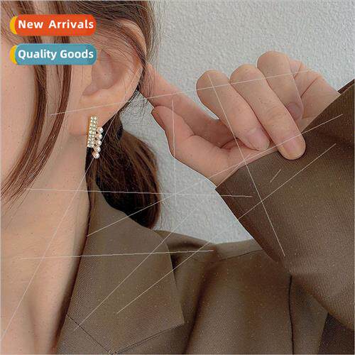 S925 silver needle pearl earrings female 2023 new wave earri