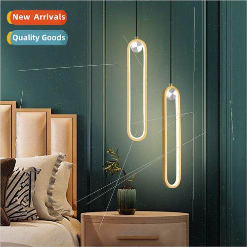 ving room TV background wall hanging wire lamp light luxury