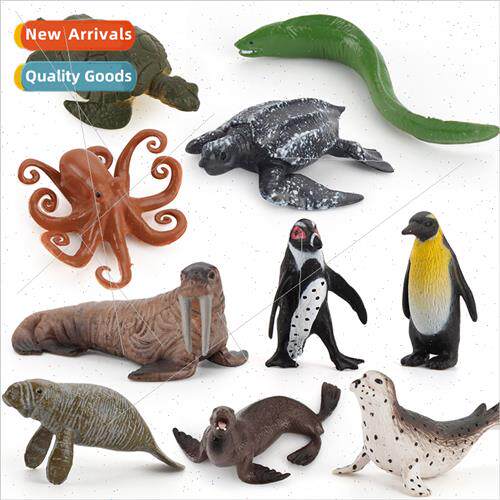 Ten miniature sea creature sea lion sea turtle octopus moray