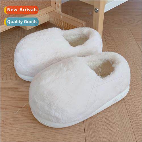 Casual simple indoor full package wh warm fur shoes female f