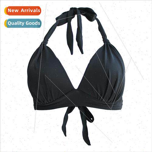 Big Breasted Bikini One Top Tie Solid Color No Steel Ring Sw