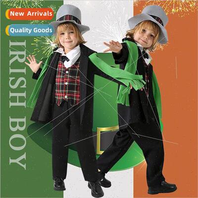 Childrens Day Irish Ethnic Costumes Boys Role Play Cosplay P