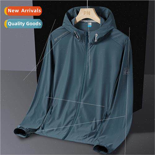 2023 new high-end men sunscreen outdoor ice silk waterproqui