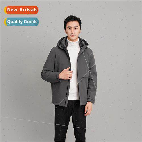 Short down jacket men 2023 new middle-aged elderly business