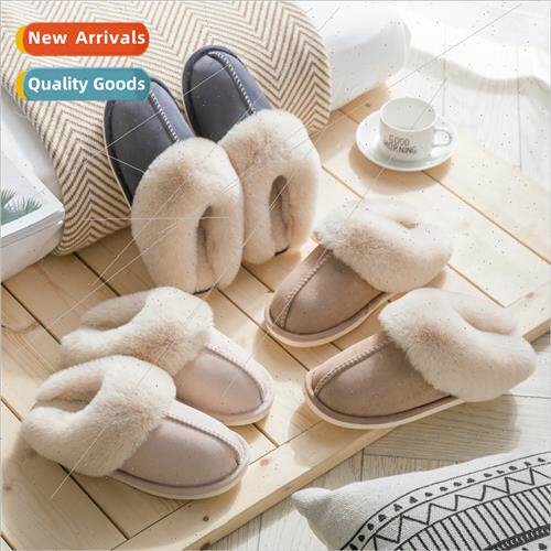 Cotton slippers plush home fall winter couple warm women -sl