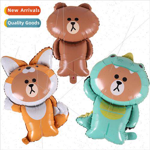 Fox dinosaur Brown Bear cartoon modeling aluminum foil alumi