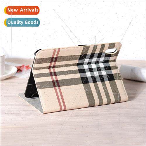 适用iPad mini6 plaid pattern tablet leather case new mini mi