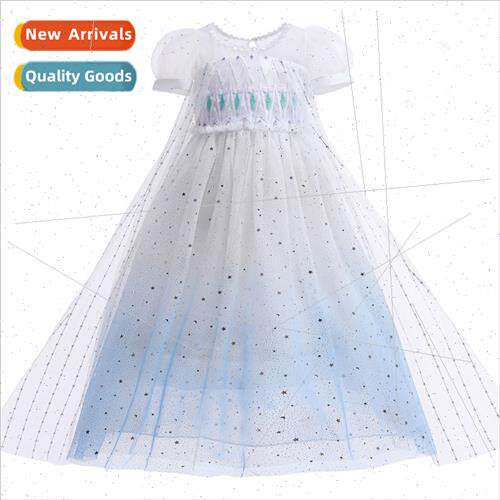 Princess Elsa dress 2022 new girls dress summer Frozen Elsa