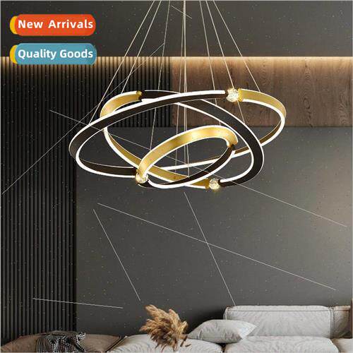 Art light luxury post-modern design circle chandelier LED li