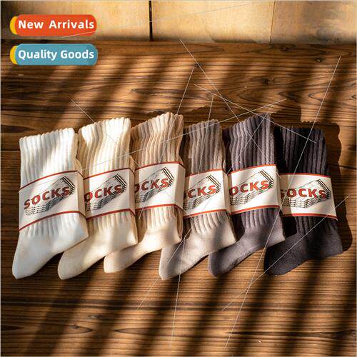 Autumn thick needle socks men mid-calf sports cotton whe men