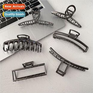 clips wind plate head back hair metal black cold ins