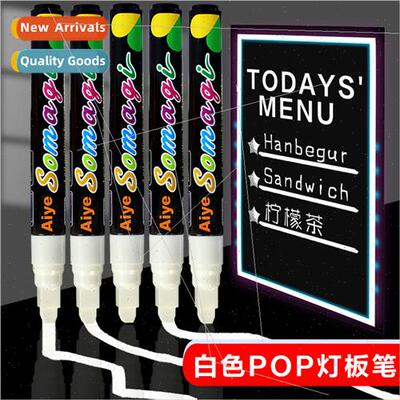 LED fluorescent board special pen flat head erasable light b