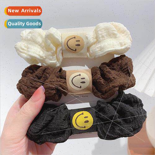 Autumn winter Puffy pig colon hair ring curry pleated headbl - 实物图