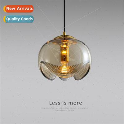 Antique Bauhaus glass chandelier modern minimalist bedside d