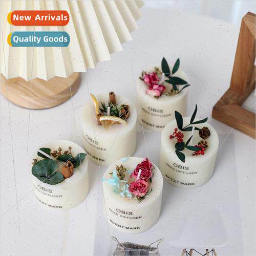 Christmas   Aroma Candle Crus Dried Flower Candle Cup Pineco