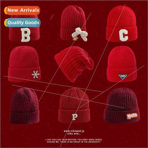 Red hat Chinese New Year red winter ear protection windprowa