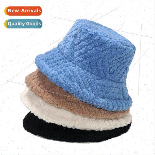 Autumn winter new geometric diamond striped fisherman hat ve
