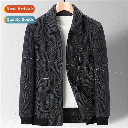 Middle-aged jacket male father spring fall paragraph jacket
