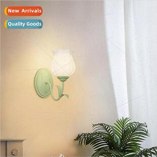 lamp fresh retro simple modern wall orchid bell wind Cream
