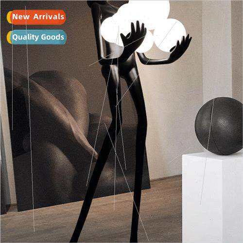 modern human sculpture hug ball floor lamp designer hotel lo